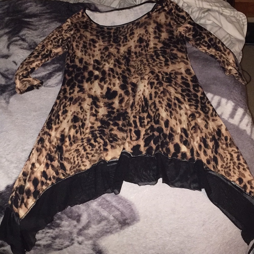 Cute cheetah print blouse